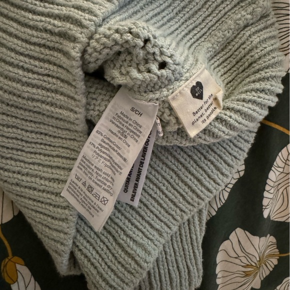 Madewell Pointelle Puff Sleeve Sweater S - Picture 6 of 6